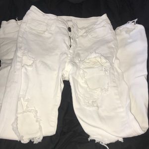 White ripped Cello jeans